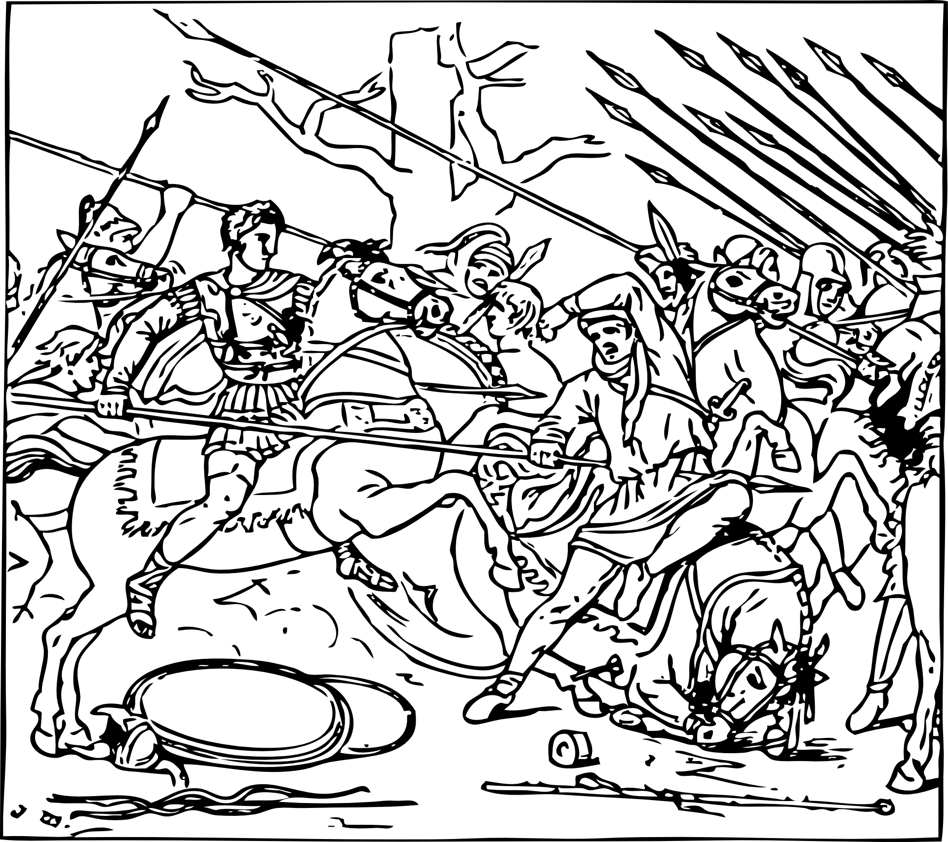 Рисунок битва на реке фат 5 класс. Поход Великого князя Киевского Изяслава Мстиславича 1148 рисунок. Куликовская битва раскраска. Битва на Куликовом поле раскраска.